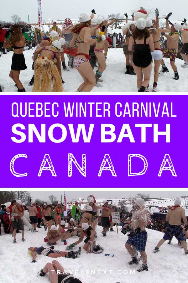 Quebec Winter Carnival Snow Bath 2