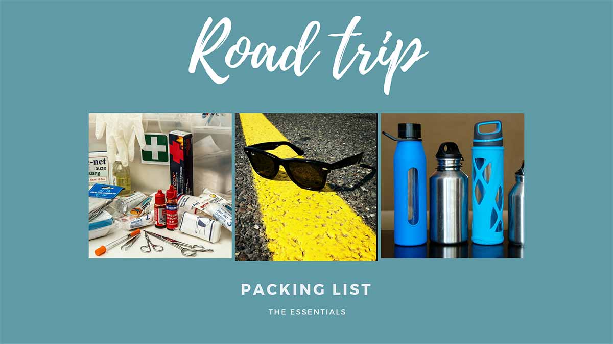 Items for your road trip packing list