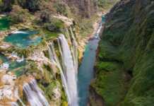 San luis potosi tamul waterfall