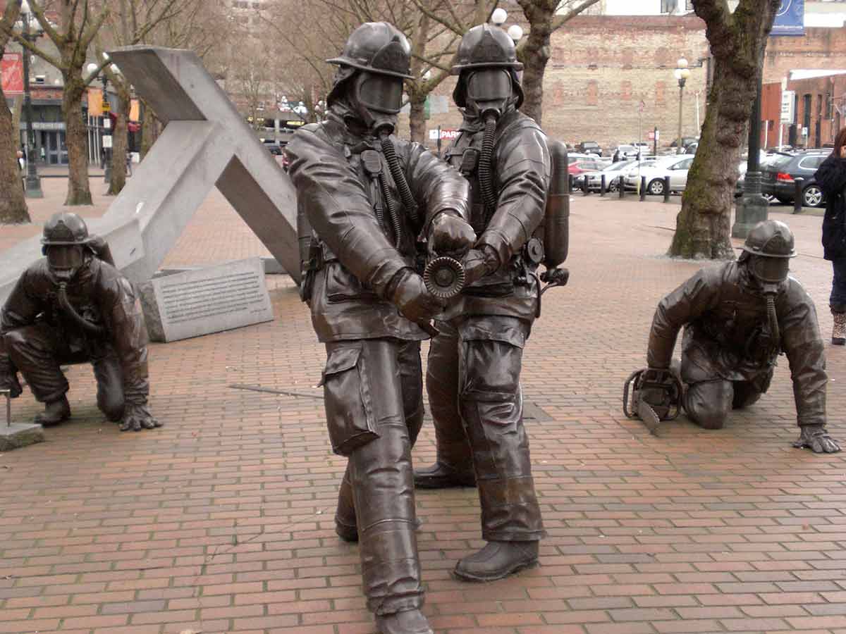Seattle Fallen Firefighter Memorial monument