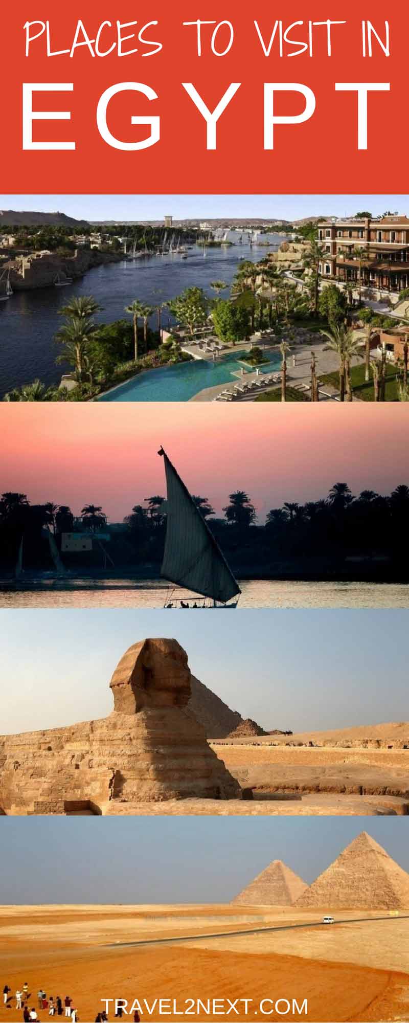 Seven places to visit in Egypt