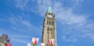 Spring in Canada Ottawa Parliament Hill