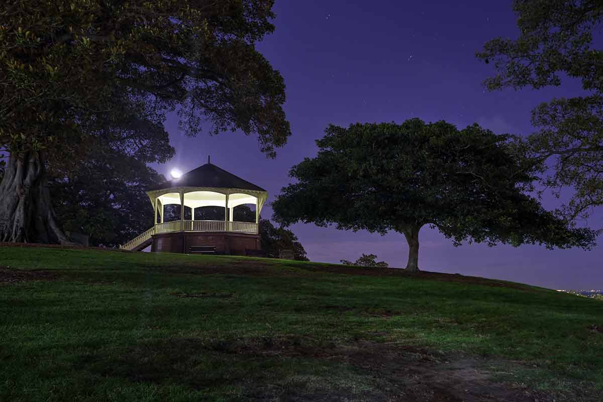 Sydney Australia at night Observatory Hill