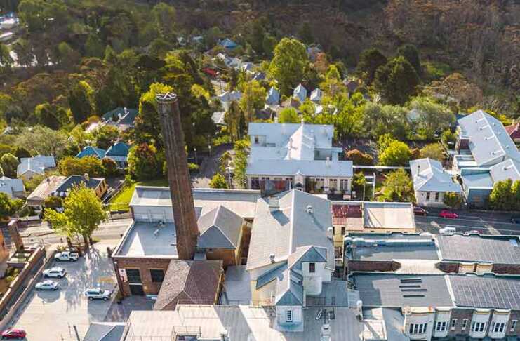 Carrington Hotel Katoomba aerial view of the Carrington Hotel Katoomba