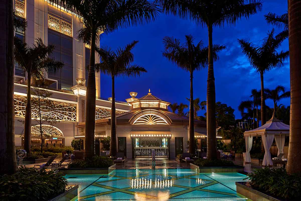 The Ritz Carlton Macau The Ritz Carlton Pool Night Time