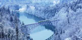 Things to do in Japan in winter First Tadami River Bridge