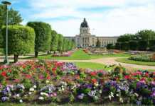 Driving Across Canada? You Won’t Believe What You’ll Discover Between Toronto and Vancouver flower gardens in front of the building