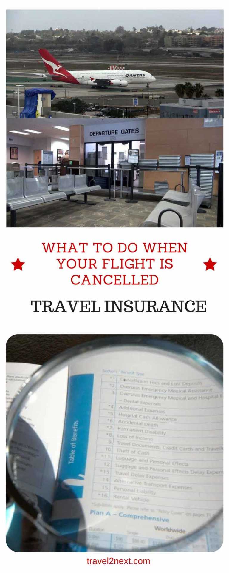 travel insurance refund if flight cancelled