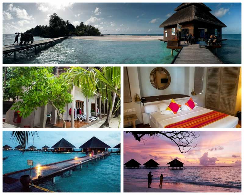 TripADeal Maldives Adaaran Rannalhi Resort Sunset photo collage