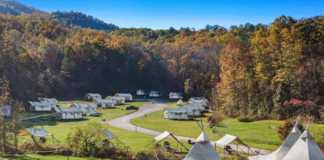 Under Canvas Great Smoky Mountains tennessee glamping tents