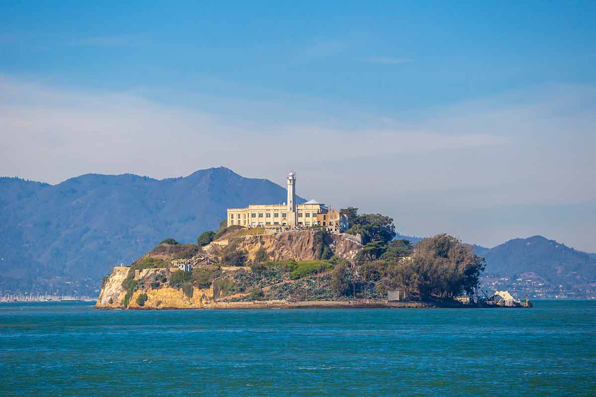Alcatraz Island In San Francisco In USA