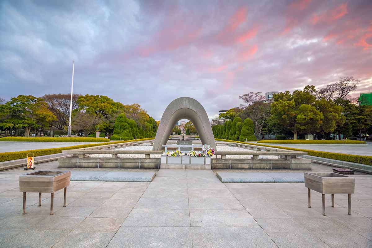 Hiroshima Peace Memorial Park In Hiroshima, Japan