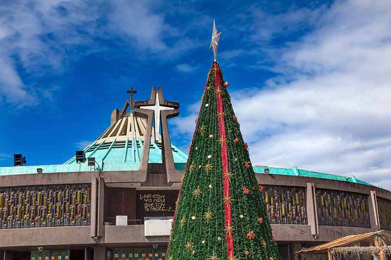 Where to have Christmas in Mexico New Basilica Shrine of Guadalupe 