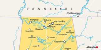 alabama cities map