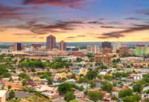20 Things To Do In Albuquerque That Go Beyond Balloons albuquerque nm aerial view at sunset
