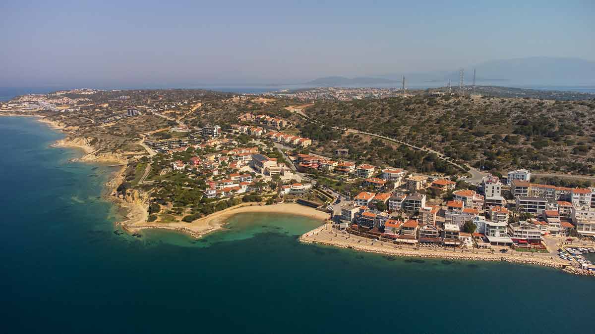 all inclusive resorts in turkey aerial photo