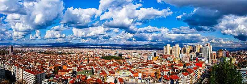 Panoramic view of the city of Bursa