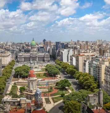 aerial view of buenos aires during the day