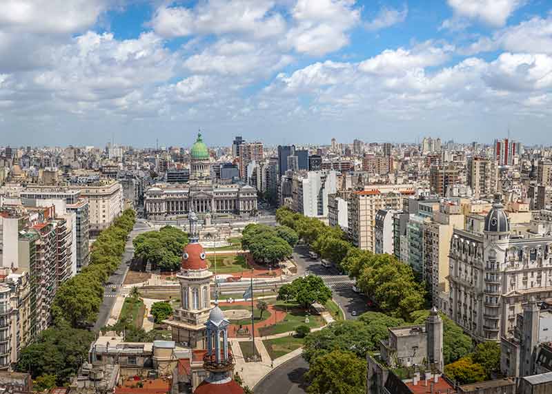 aerial view of buenos aires during the day