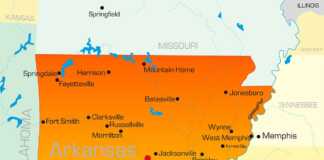 arkansas map
