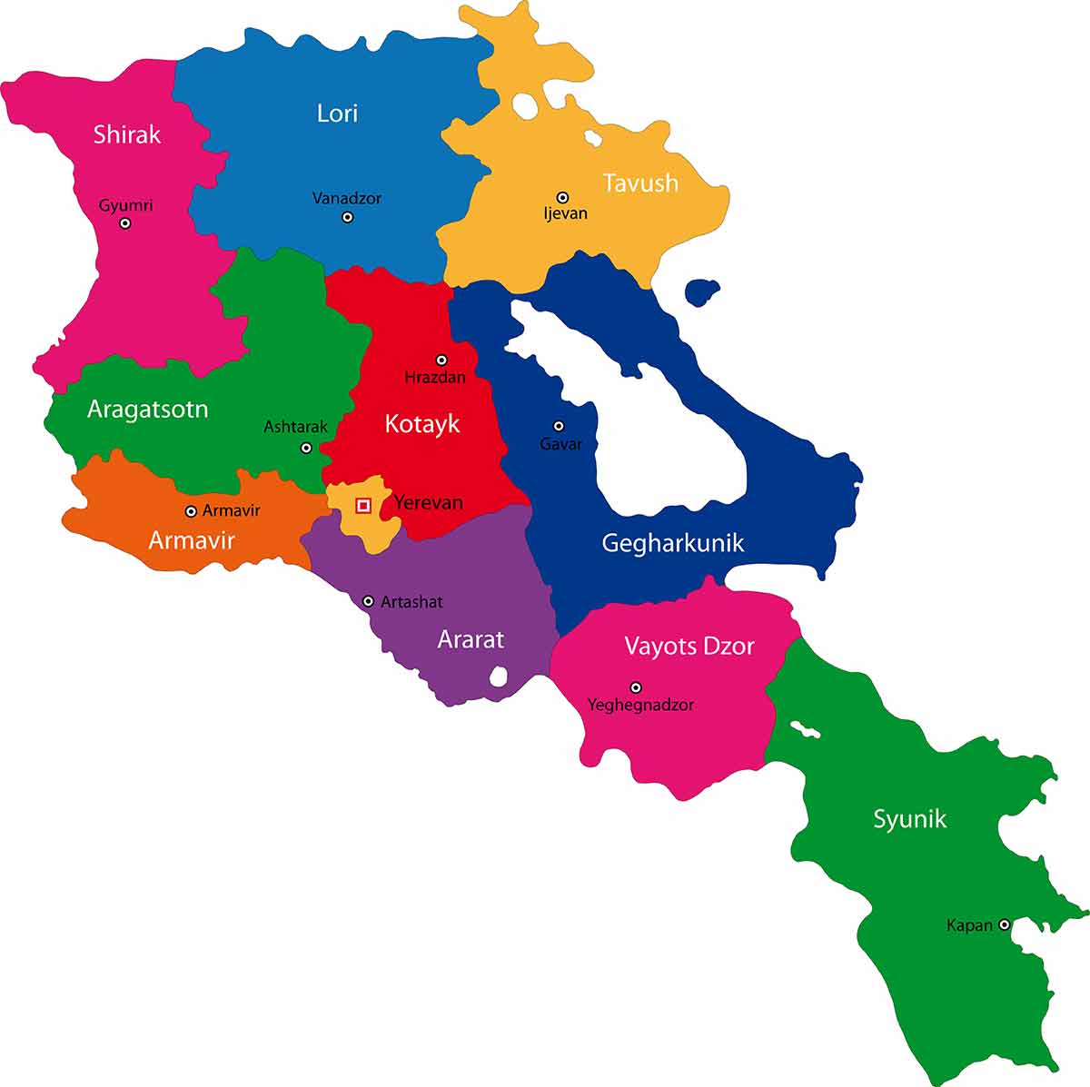 armenia cities