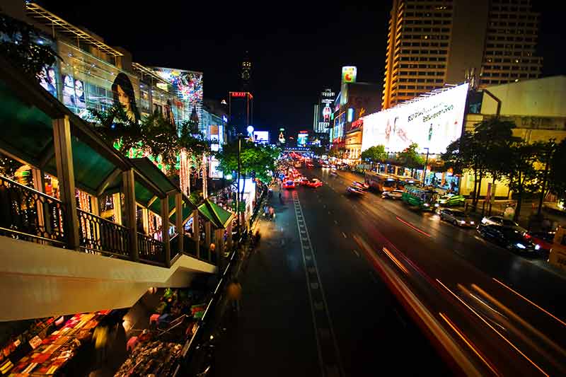 bangkok shopping night