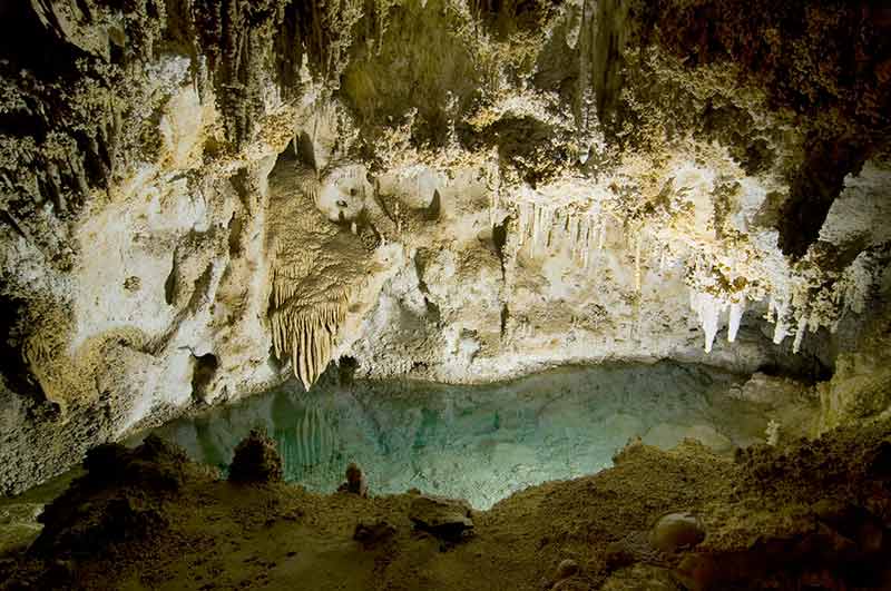 beaches in new mexico green lake in carlsbad caverns