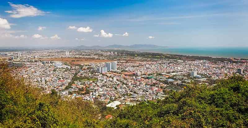Panoramic view of Vung Tau and some of the best beaches in southern vietnam