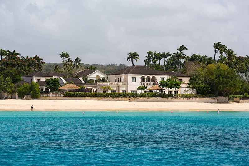 beaches of barbados mansion on the sand