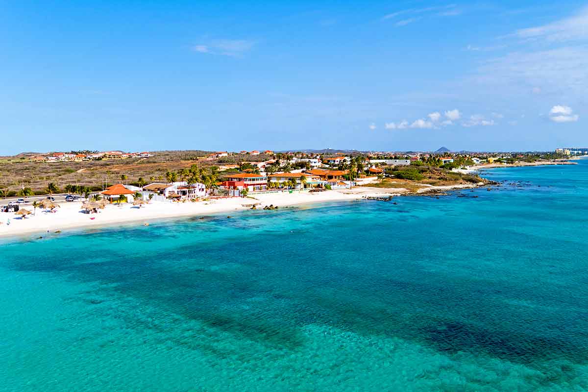 beaches resort aruba aerial view