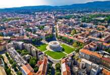 20 Gorgeous Croatian Cities And Towns You’ll Want To Visit Before Everyone Else Does Zagreb Aerial. The Mestrovic Pavillion And Town Of Zagreb Aerial View
