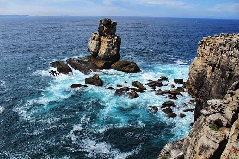 best beaches in portugal peniche rock formations and waves