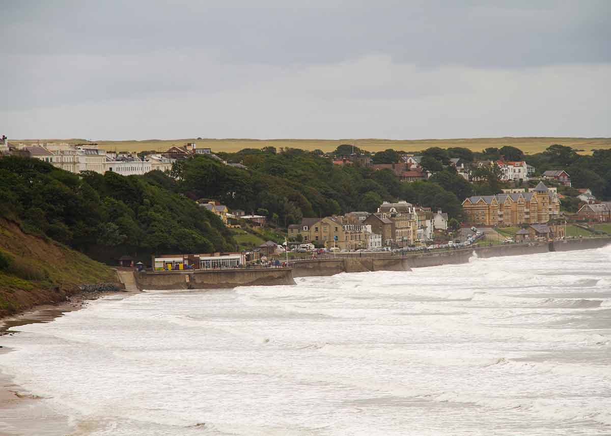 best beaches in south west england Filey on a stormy day