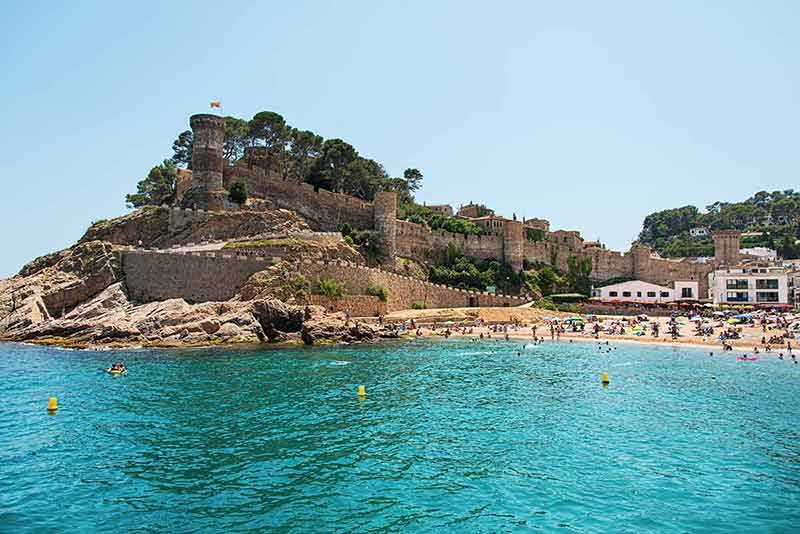 best beaches in spain for families Tossa de Mar beach