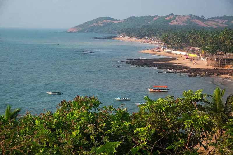 best beaches india aerial view of goa beach