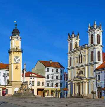 St. Francis Cathedral And Clock Tower, Banska Bystrica, Slovakia