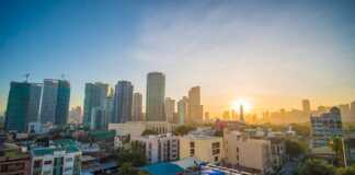 Makati City. Early Dawn In The City.
