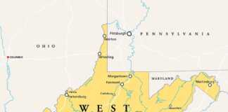 map of cities in west virginia