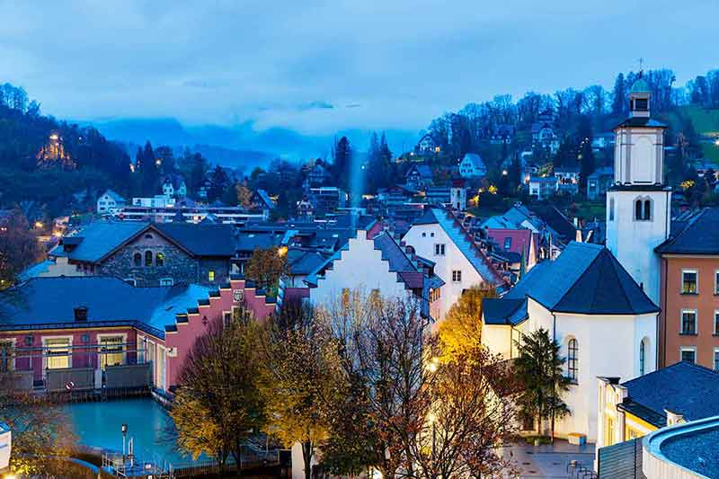 Feldkirch Panorama At Dawn