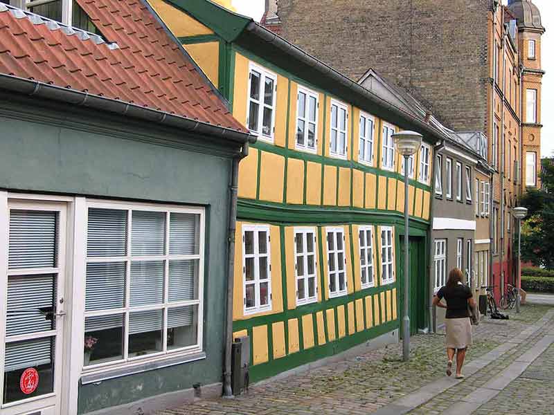 Typical Old City House Horsens Denmark