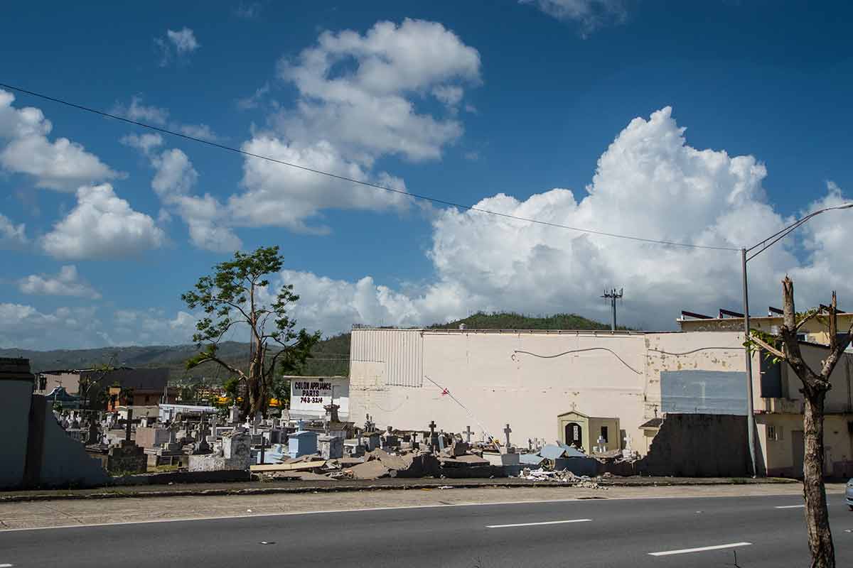 Damage To Cemetery Walls Caguas, Puerto Rico