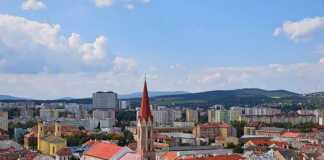 Panoramic City View Of Kosice, Slovakia