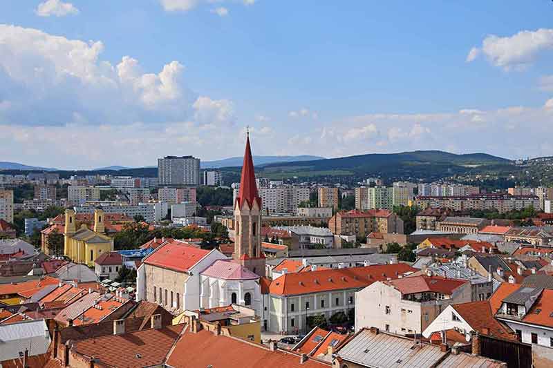 Panoramic City View Of Kosice, Slovakia