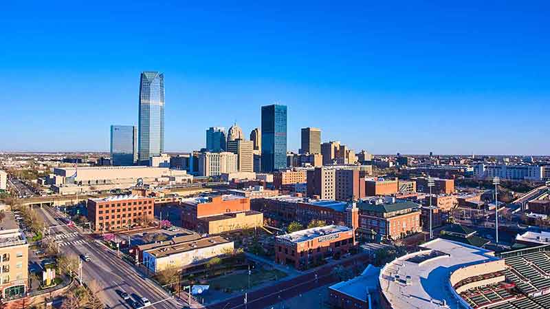best day trips from dallas downtown skyline from drone.