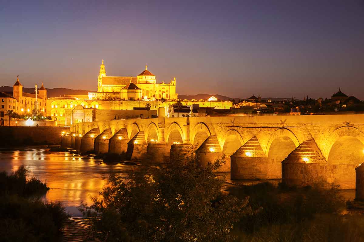 best day trips from madrid spain Mosque Cathedral of Cordoba at night