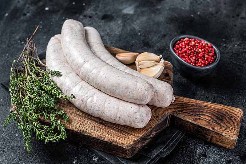 Raw Munich White Sausage Weisswurst