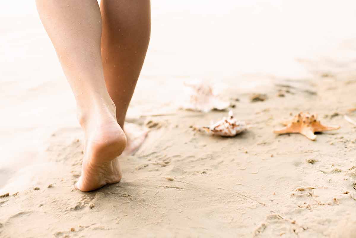 best hawaii beaches feet walking on beach