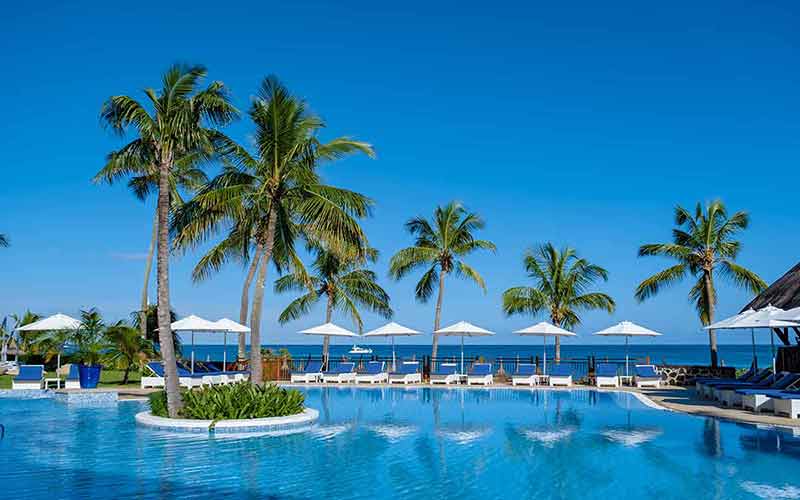 Beautiful Tropical Beach Front Hotel Resort With Swimming Pool