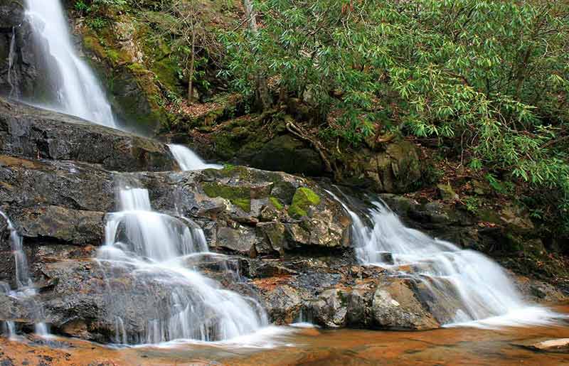 best national parks in north carolina waterfall
