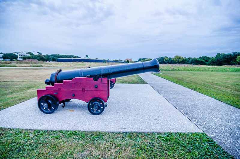 best national parks in south carolina Cannons of Fort Moultrie on Sullivan's Island in South Carolina
